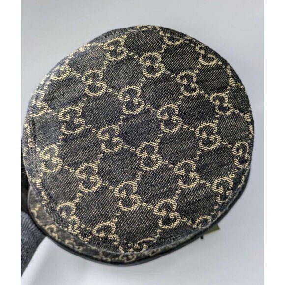 Gucci GG Monogram Logo Denim Bucket Hat Black M 576371 main image 9